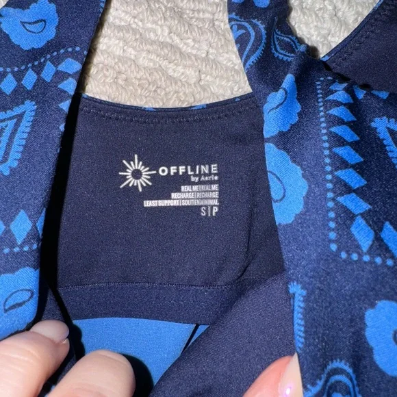 Offline by Aerie Low Key Real Me Longline Sports Bra - Picture 4 of 4